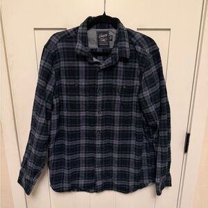 Grayers Heritage Flannel shirt plaid 100% Cotton Long Sleeve Button Up Large